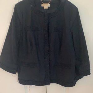 Michael Kors Navy Cotton Jacket 20W